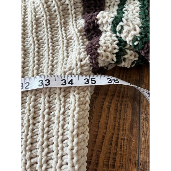 POL Oversized Chunky Cropped Knit Sweater - Large Cabincore, Cozycore Grunge - Picture 8 of 9